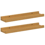 Scaffale da parete 2 pcs Beige 40 x 9 x 3 cm Legno multistrato