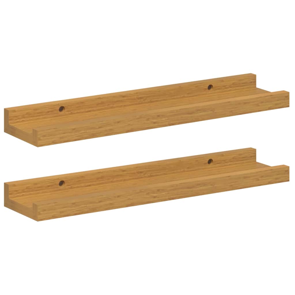 Scaffale da parete 2 pcs Beige 40 x 9 x 3 cm Legno multistrato