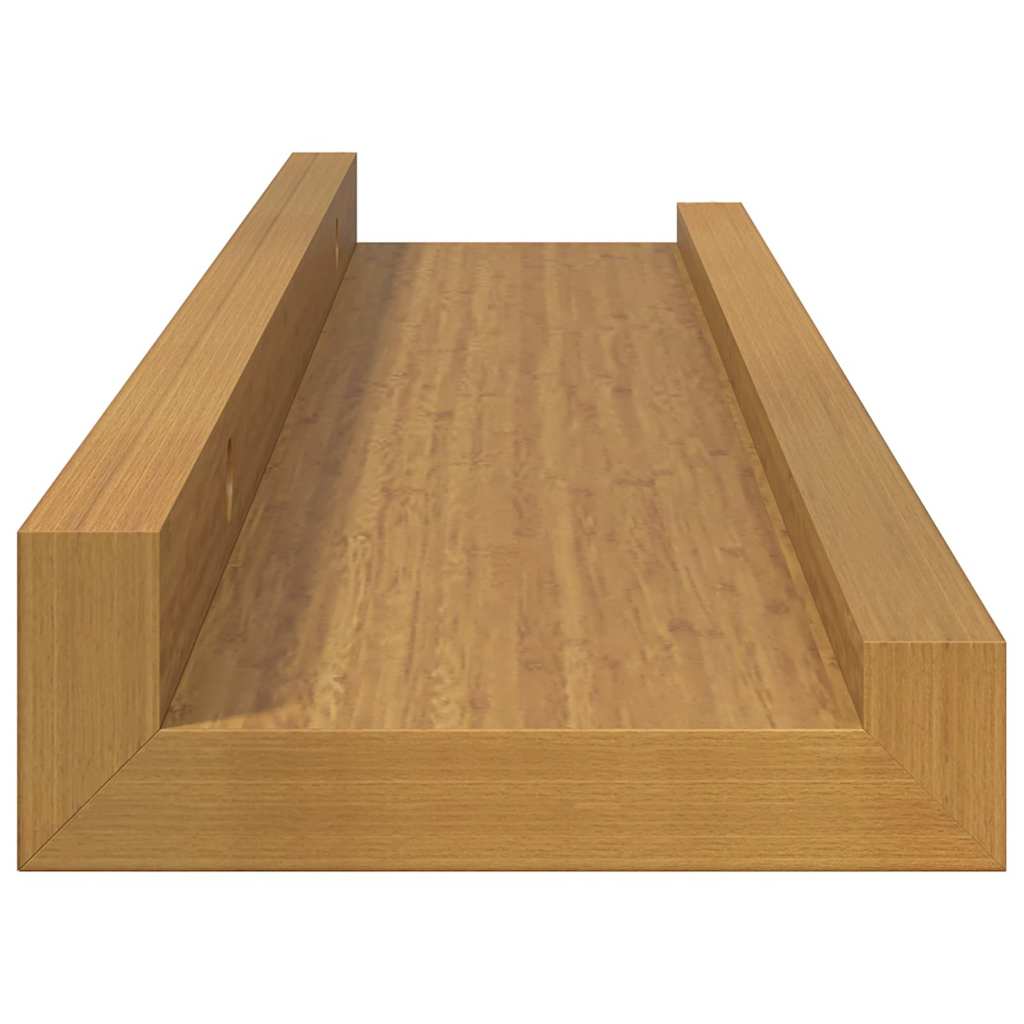 Scaffale da parete 2 pcs Beige 40 x 9 x 3 cm Legno multistrato