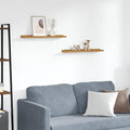 Scaffale da parete 2 pcs Beige 60 x 9 x 3 cm Legno multistrato