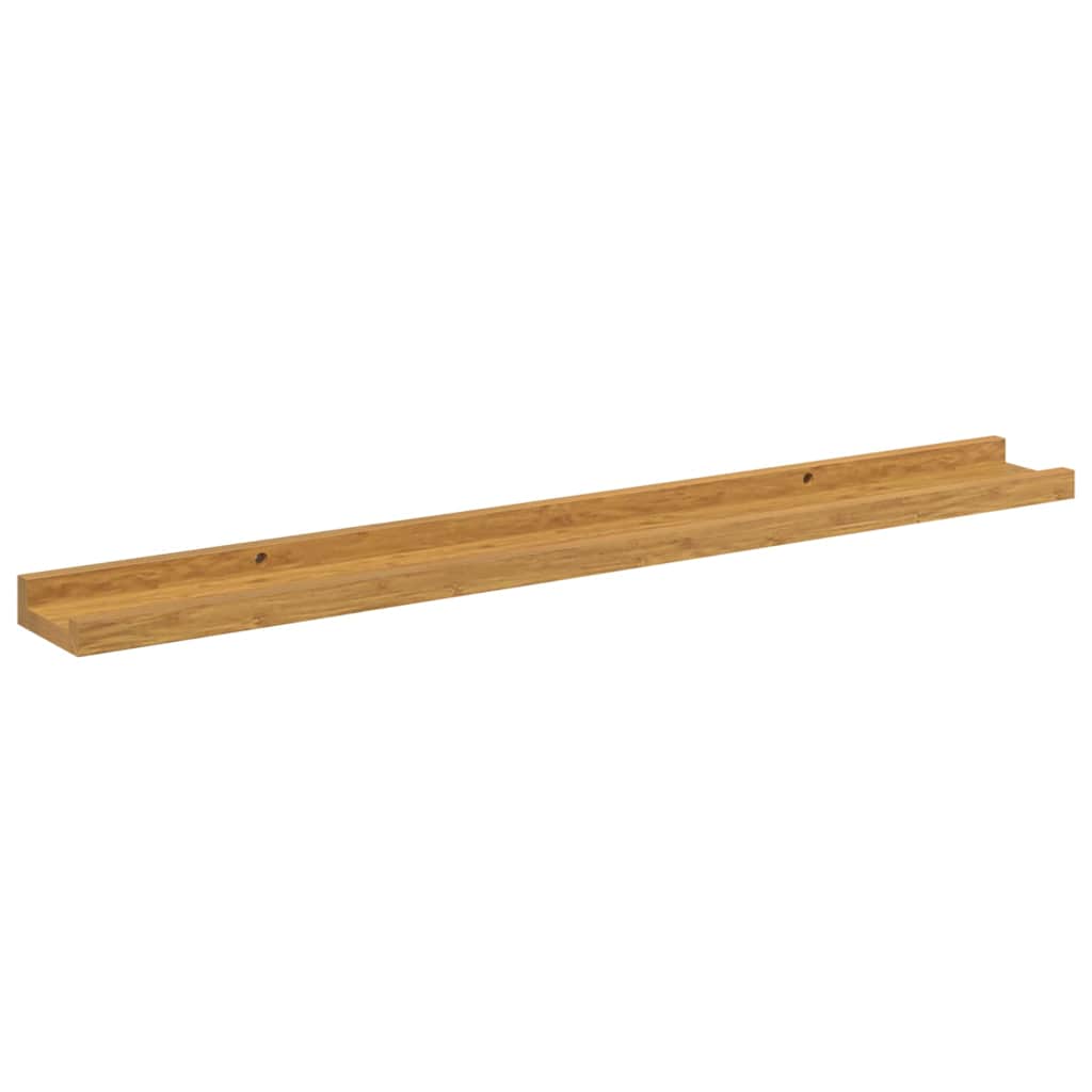 Scaffale da parete 2 pcs Beige 80 x 9 x 3 cm Legno multistrato