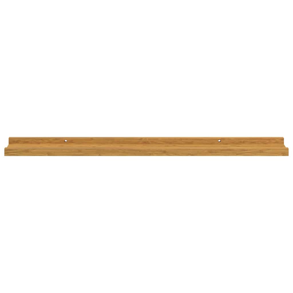 Scaffale da parete 2 pcs Beige 80 x 9 x 3 cm Legno multistrato