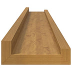 Scaffale da parete 2 pcs Beige 80 x 9 x 3 cm Legno multistrato