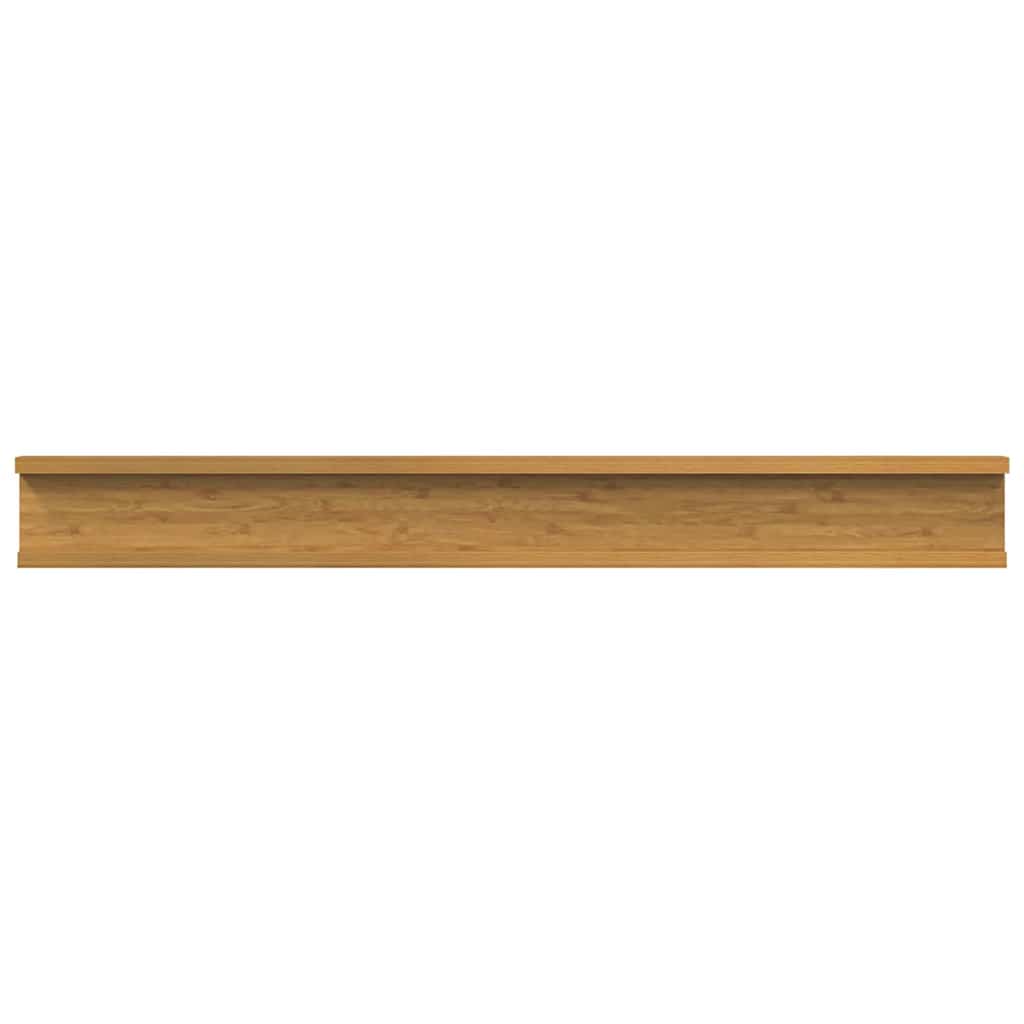 Scaffale da parete 2 pcs Beige 80 x 9 x 3 cm Legno multistrato