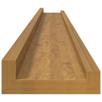 Scaffale da parete 2 pcs Beige 100 x 9 x 3 cm Legno multistrato