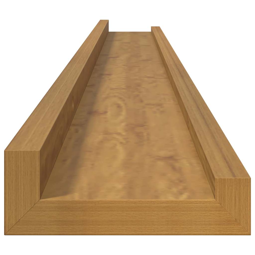Scaffale da parete 2 pcs Beige 100 x 9 x 3 cm Legno multistrato
