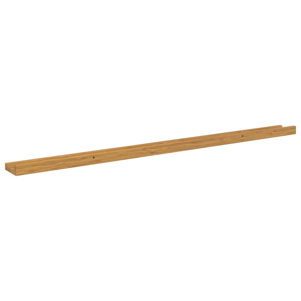 Scaffale da parete 2 pcs Beige 115 x 9 x 3 cm Legno multistrato