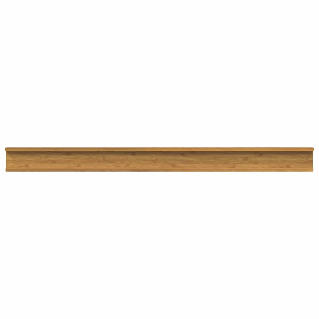 Scaffale da parete 2 pcs Beige 115 x 9 x 3 cm Legno multistrato