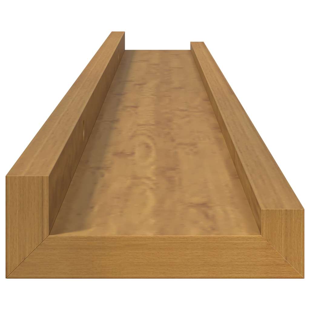 Scaffale da parete 4 pcs Beige 80 x 9 x 3 cm Legno multistrato