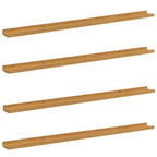 Scaffale da parete 4 pcs Beige 115 x 9 x 3 cm Legno multistrato
