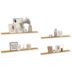 Scaffale da parete 4 pcs Beige 115 x 9 x 3 cm Legno multistrato