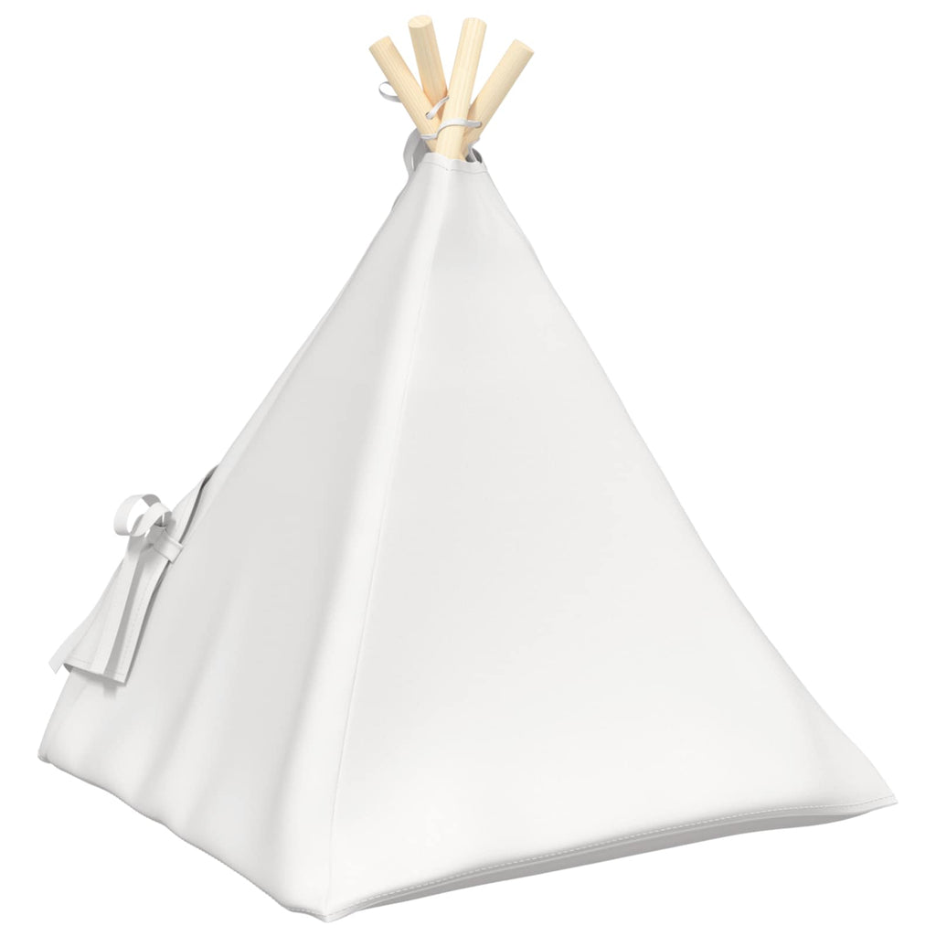 Tenda per animali con cuscino Bianco 50 x 50 x 60 cm Poliestere