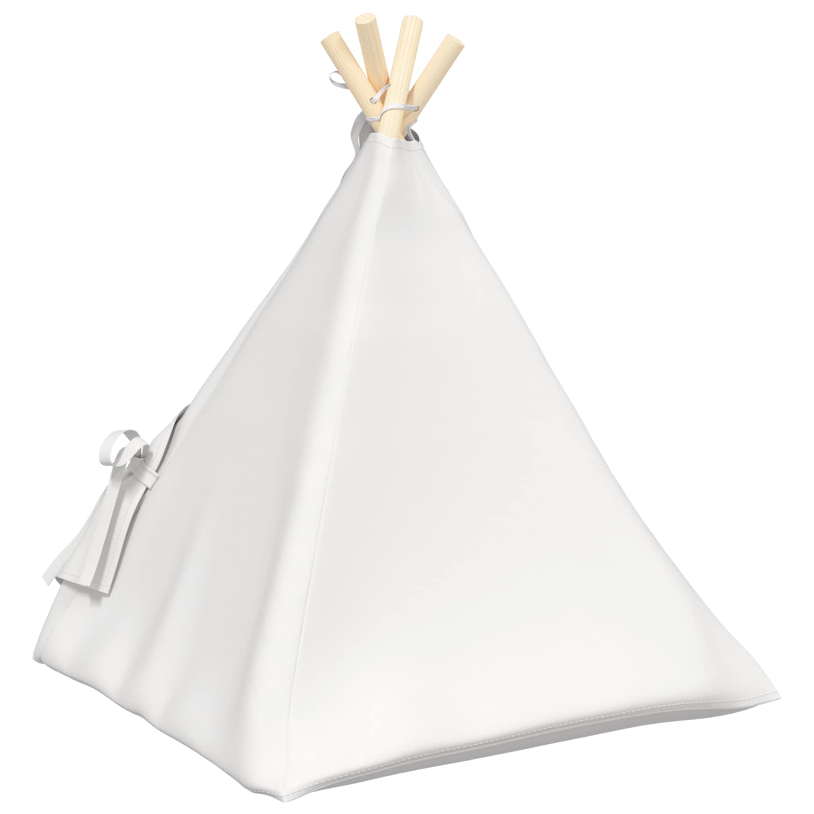 Tenda per animali con cuscino Bianco 50 x 50 x 60 cm Poliestere
