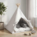 Tenda per animali con cuscino Bianco 60 x 60 x 70 cm Poliestere