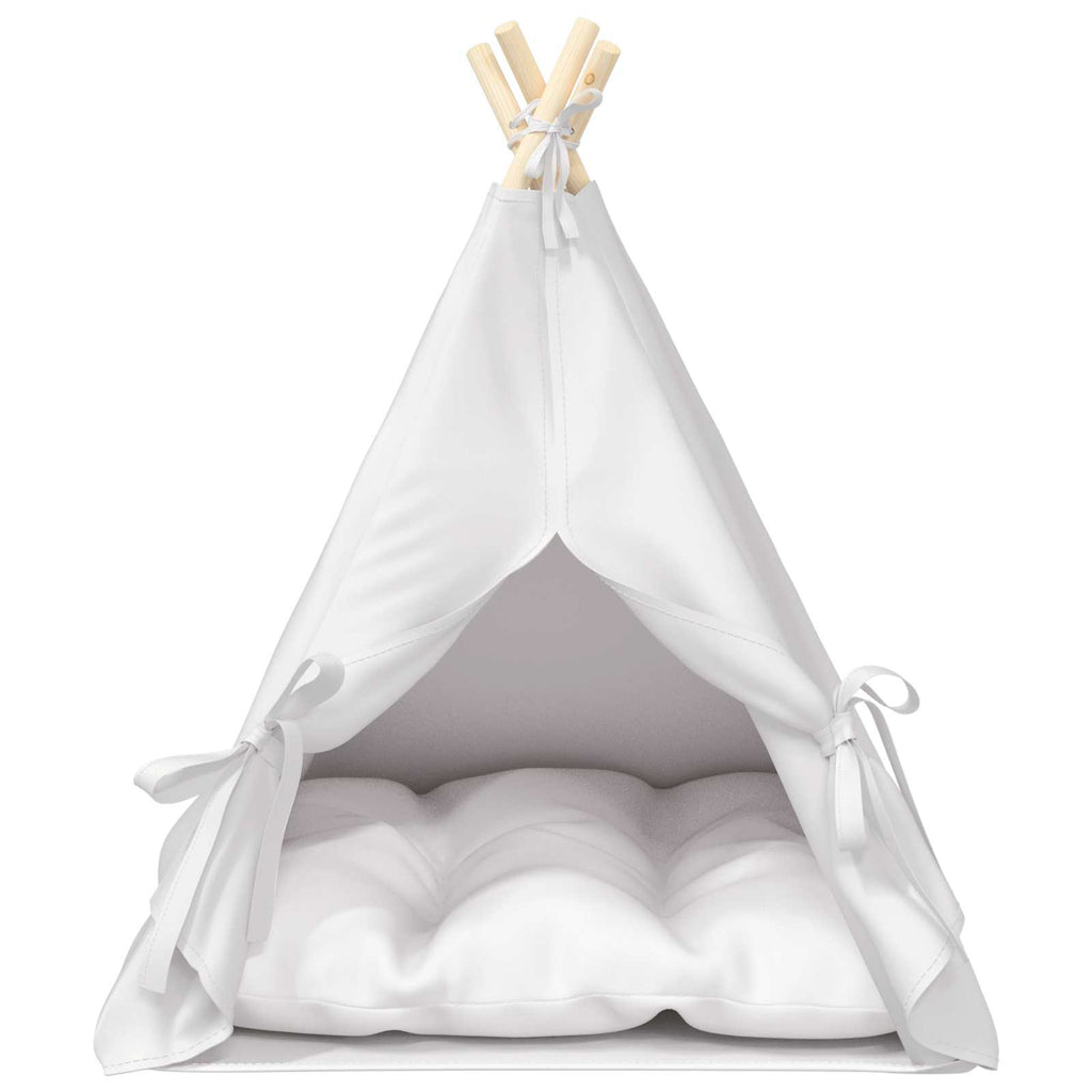 Tenda per animali con cuscino Bianco 60 x 60 x 70 cm Poliestere