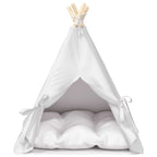 Tenda per animali con cuscino Bianco 60 x 60 x 70 cm Poliestere
