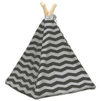 Tenda per animali con cuscino Bianco e Grigio 40 x 40 x 50 cm