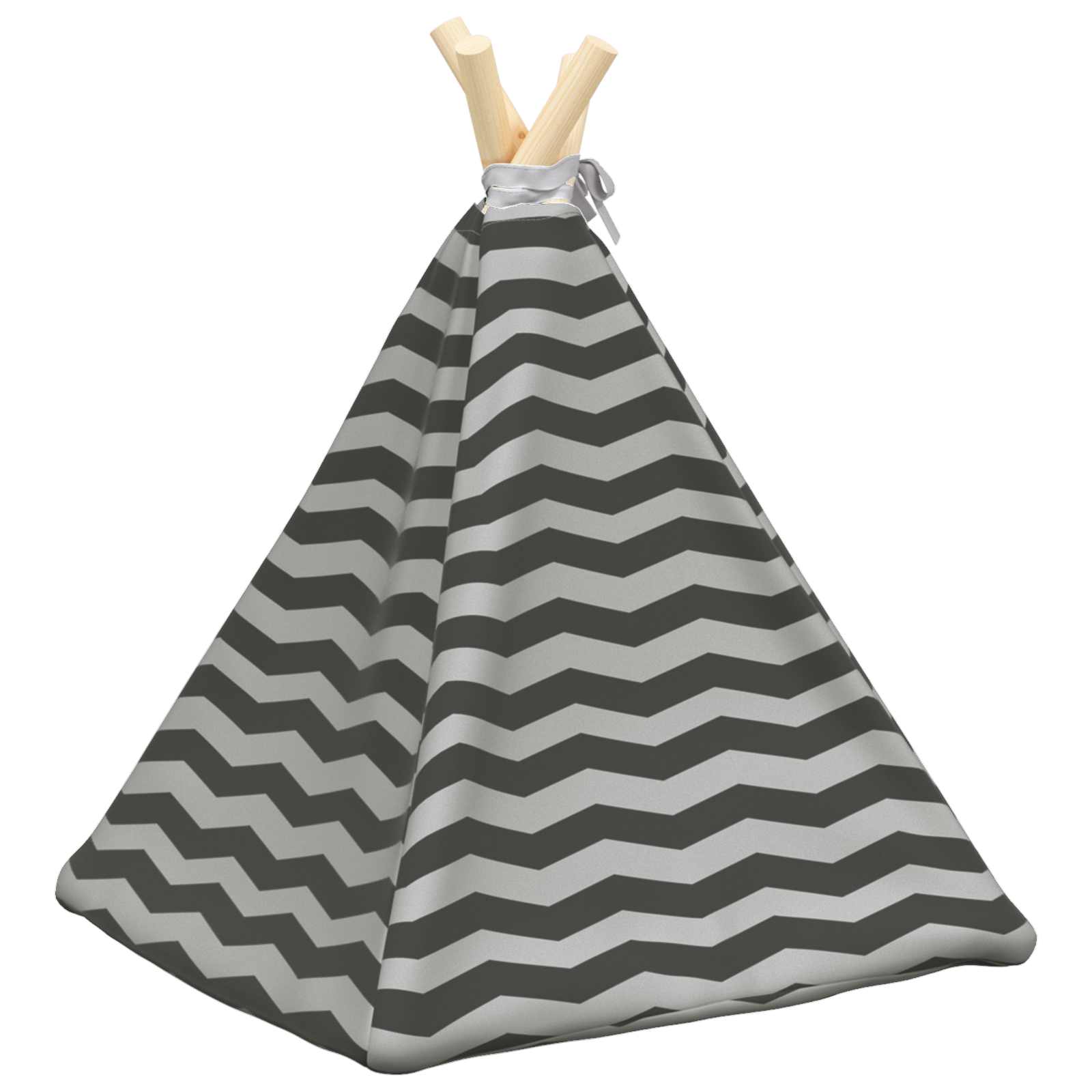 Tenda per animali con cuscino Bianco e Grigio 40 x 40 x 50 cm