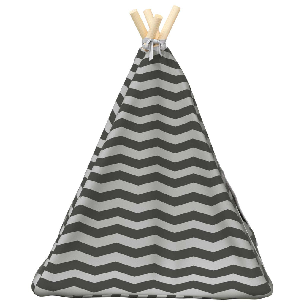 Tenda per animali con cuscino Bianco e Grigio 50 x 50 x 60 cm