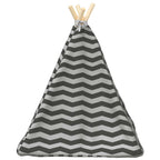 Tenda per animali con cuscino Bianco e Grigio 50 x 50 x 60 cm