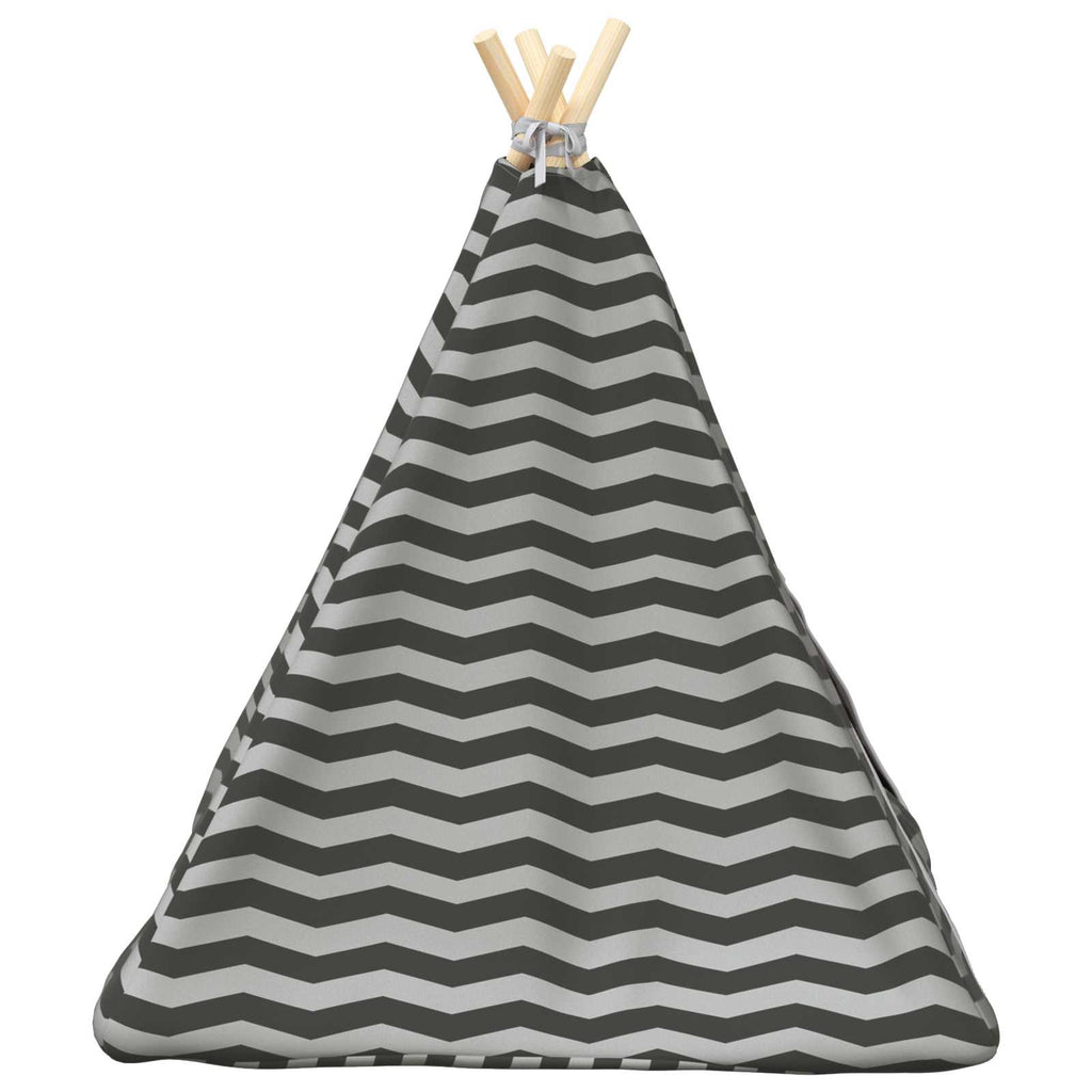 Tenda per animali con cuscino Bianco e Grigio 60 x 60 x 70 cm