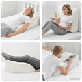 Cuscino per Gambe Bianco 68 x 41 x 24 cm Schiuma PU