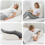 Cuscino per Gambe Bianco 68 x 40 x 21,5 cm Schiuma PU