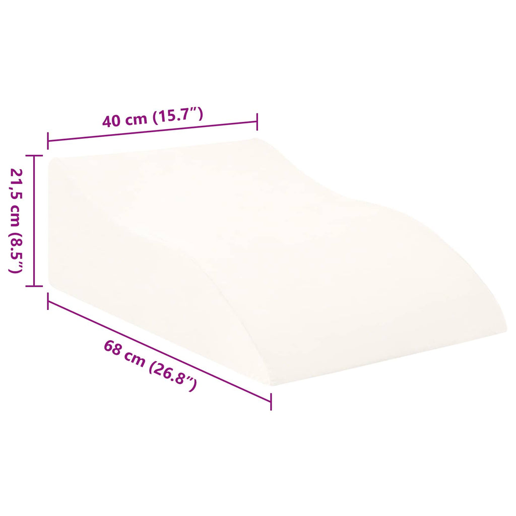 Cuscino per Gambe Bianco 68 x 40 x 21,5 cm Schiuma PU