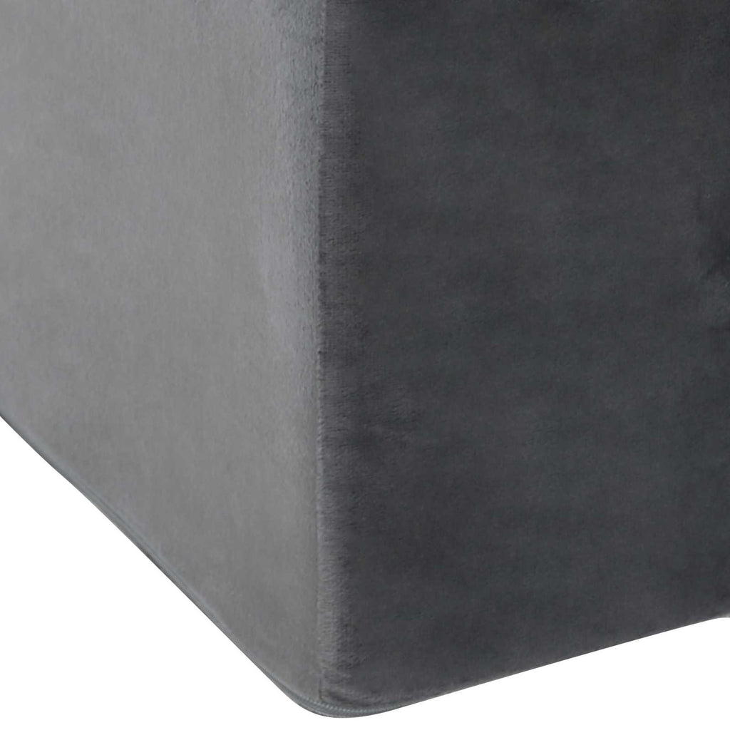 Cuscino per Gambe Grigio 68 x 41 x 21 cm Schiuma PU