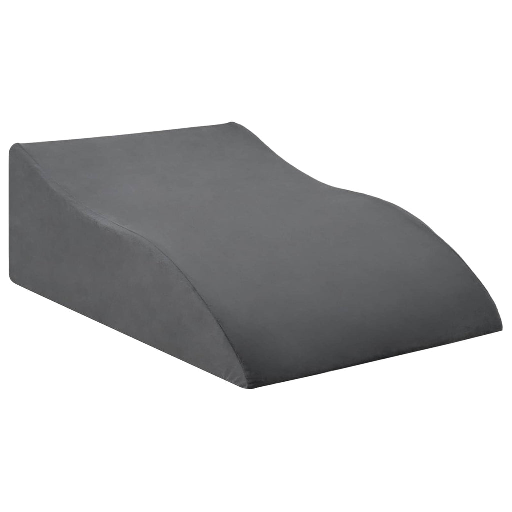 Cuscino per Gambe Grigio 68 x 41 x 21 cm Schiuma PU