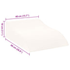 Cuscino per Gambe Bianco 68 x 40 x 18 cm Schiuma PU