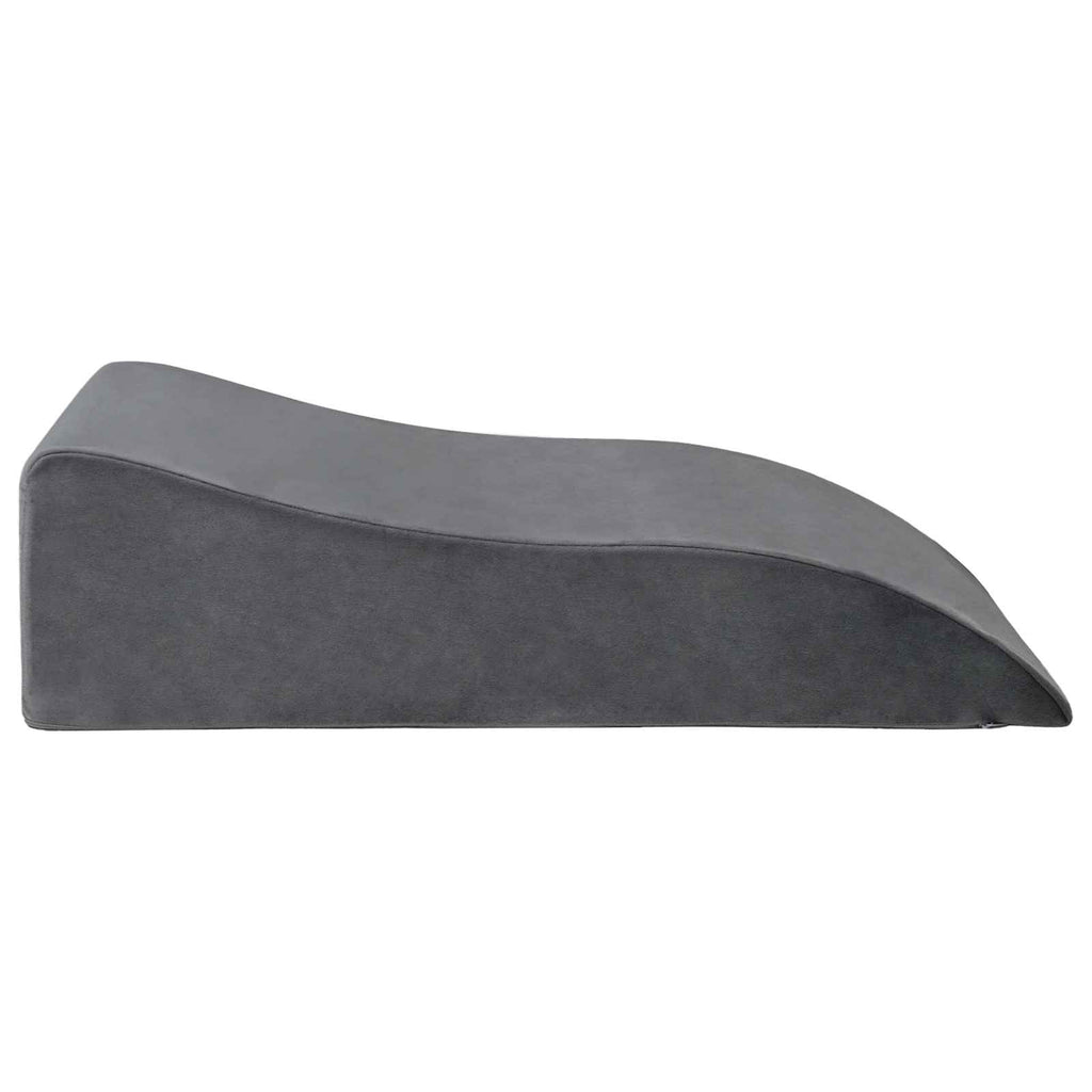 Cuscino per Gambe Grigio 68 x 40 x 18 cm Schiuma PU