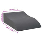 Cuscino per Gambe Grigio 68 x 40 x 18 cm Schiuma PU
