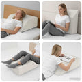 Cuscino per Gambe Bianco 63 x 52 x 19,5 cm Schiuma PU