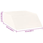 Cuscino per Gambe Bianco 63 x 52 x 19,5 cm Schiuma PU