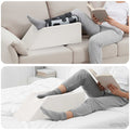 Cuscino per Gambe Bianco 68 x 25 x 21,5 cm Schiuma PU
