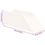 Cuscino per Gambe Bianco 68 x 25 x 21,5 cm Schiuma PU