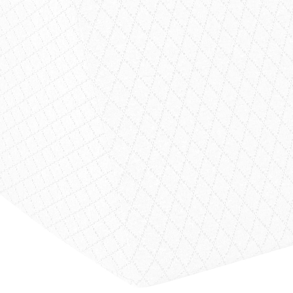 Cuscino per Gambe Bianco 60 x 50 x 30 cm Schiuma Memory
