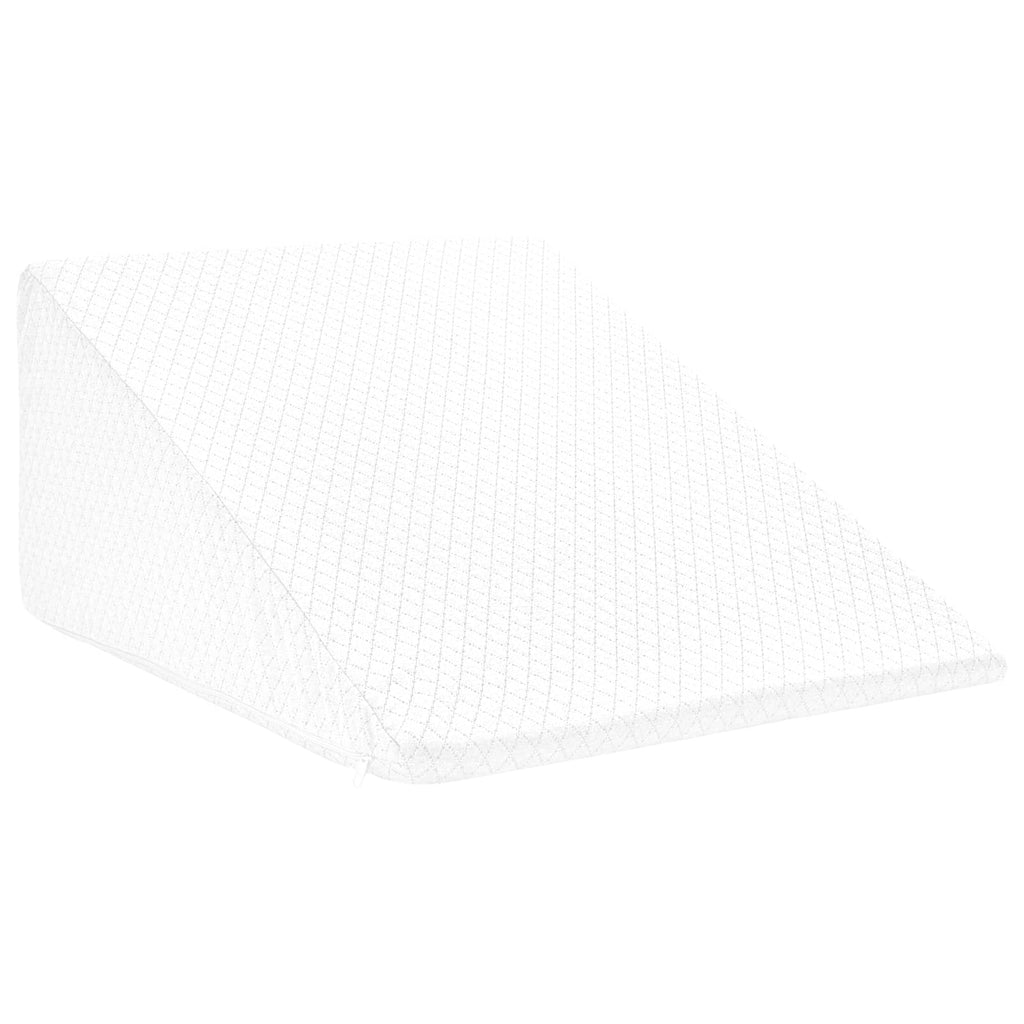 Cuscino per Gambe Bianco 60 x 50 x 30 cm Schiuma Memory