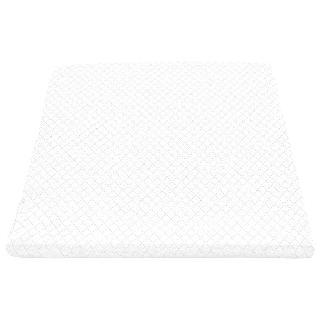 Cuscino per Gambe Bianco 60 x 50 x 30 cm Schiuma Memory