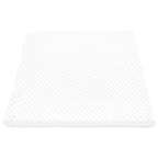 Cuscino per Gambe Bianco 60 x 50 x 30 cm Schiuma Memory