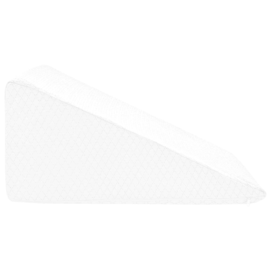 Cuscino per Gambe Bianco 60 x 50 x 30 cm Schiuma Memory