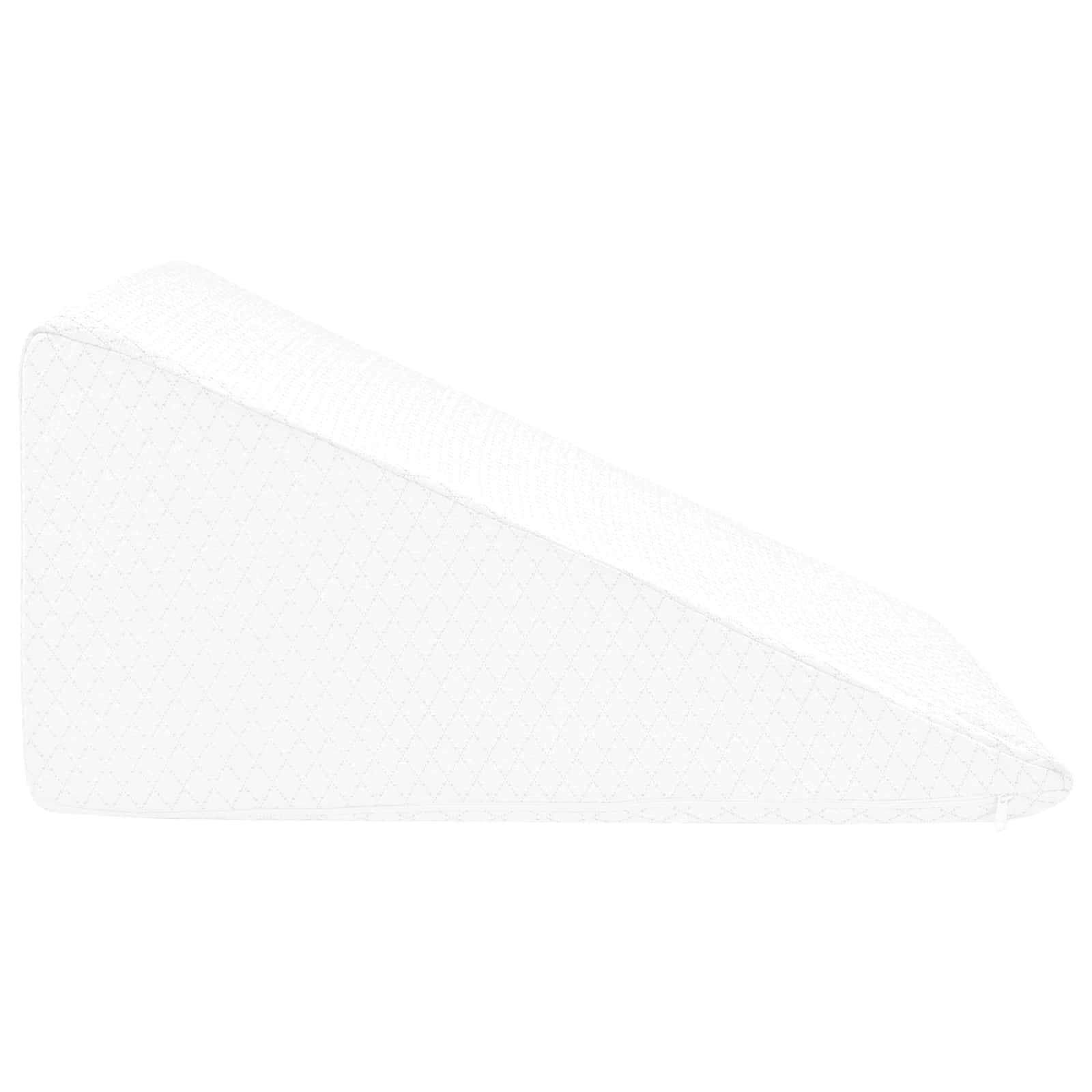 Cuscino per Gambe Bianco 60 x 50 x 30 cm Schiuma Memory