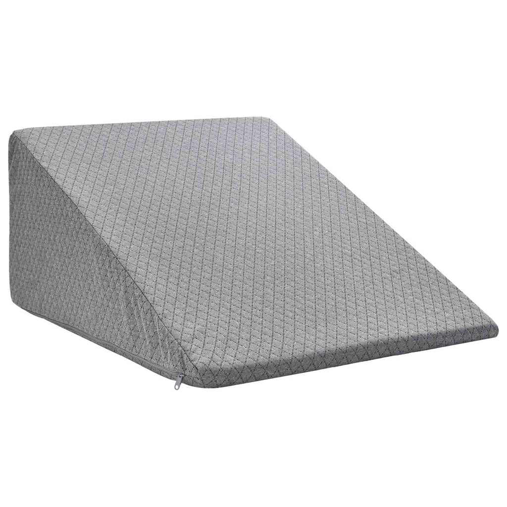 Cuscino per Gambe Grigio 60 x 50 x 30 cm Schiuma Memory