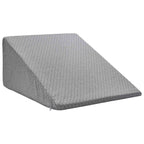 Cuscino per Gambe Grigio 60 x 50 x 30 cm Schiuma Memory