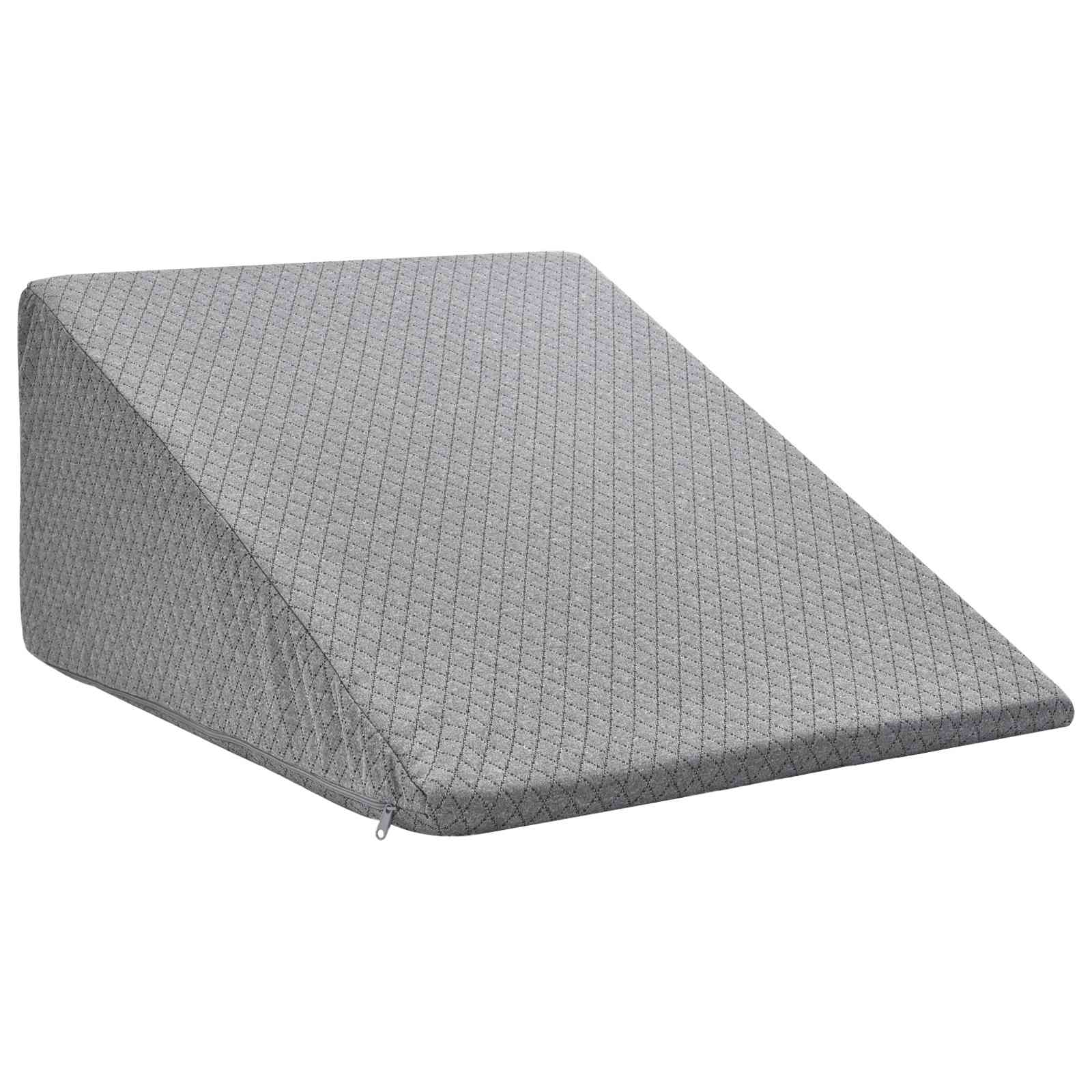 Cuscino per Gambe Grigio 60 x 50 x 30 cm Schiuma Memory