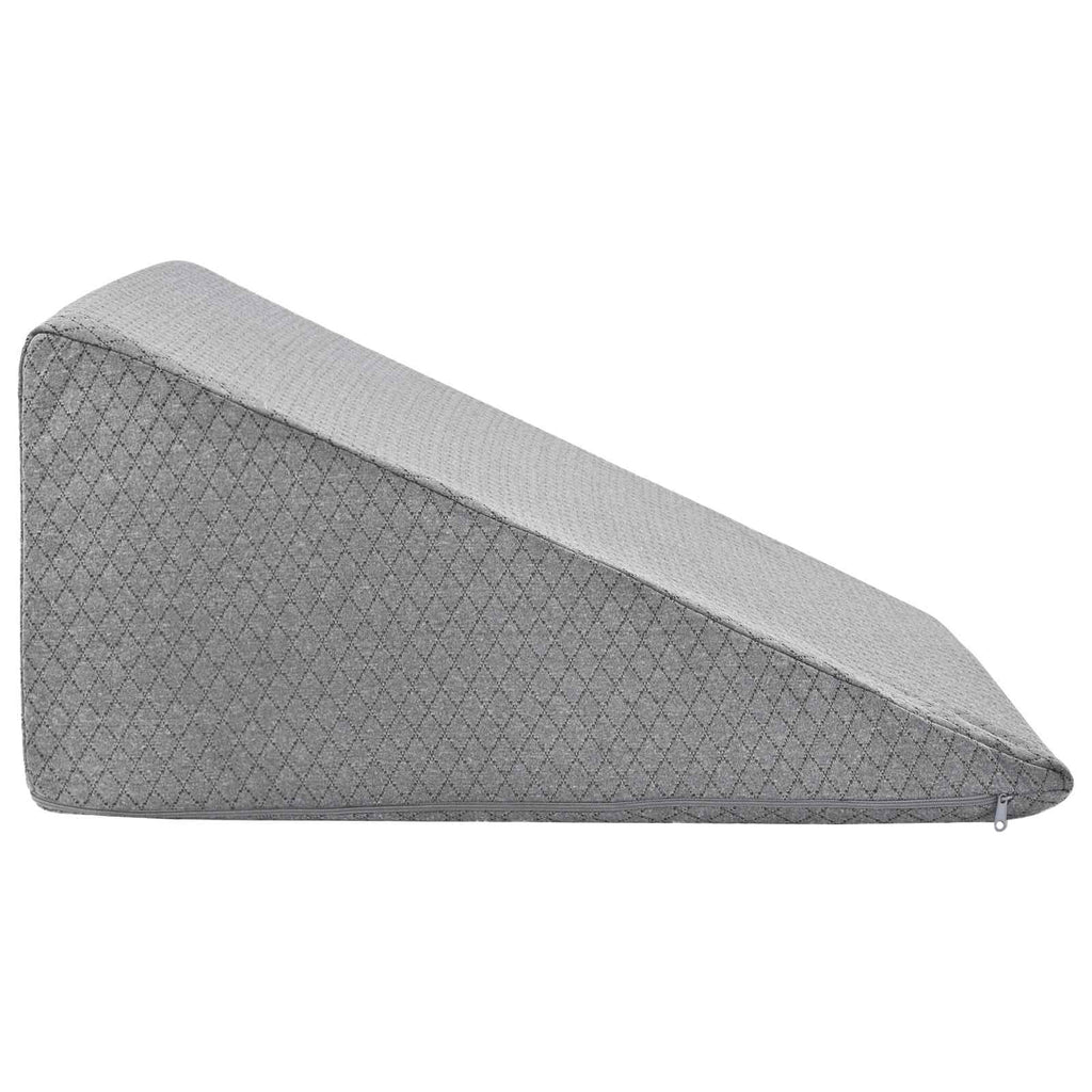 Cuscino per Gambe Grigio 60 x 50 x 30 cm Schiuma Memory