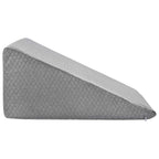 Cuscino per Gambe Grigio 60 x 50 x 30 cm Schiuma Memory