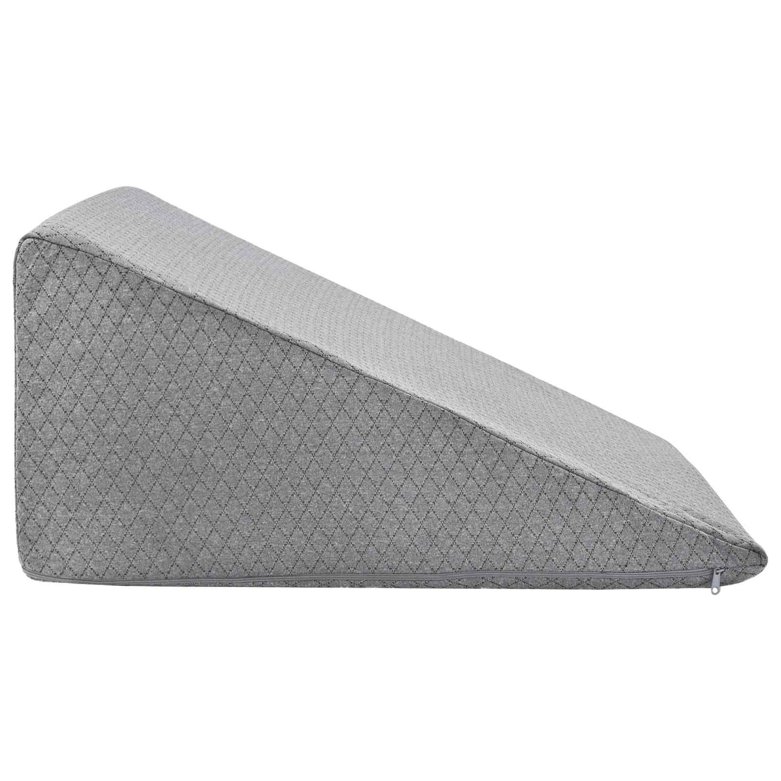 Cuscino per Gambe Grigio 60 x 50 x 30 cm Schiuma Memory