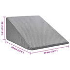 Cuscino per Gambe Grigio 60 x 50 x 30 cm Schiuma Memory